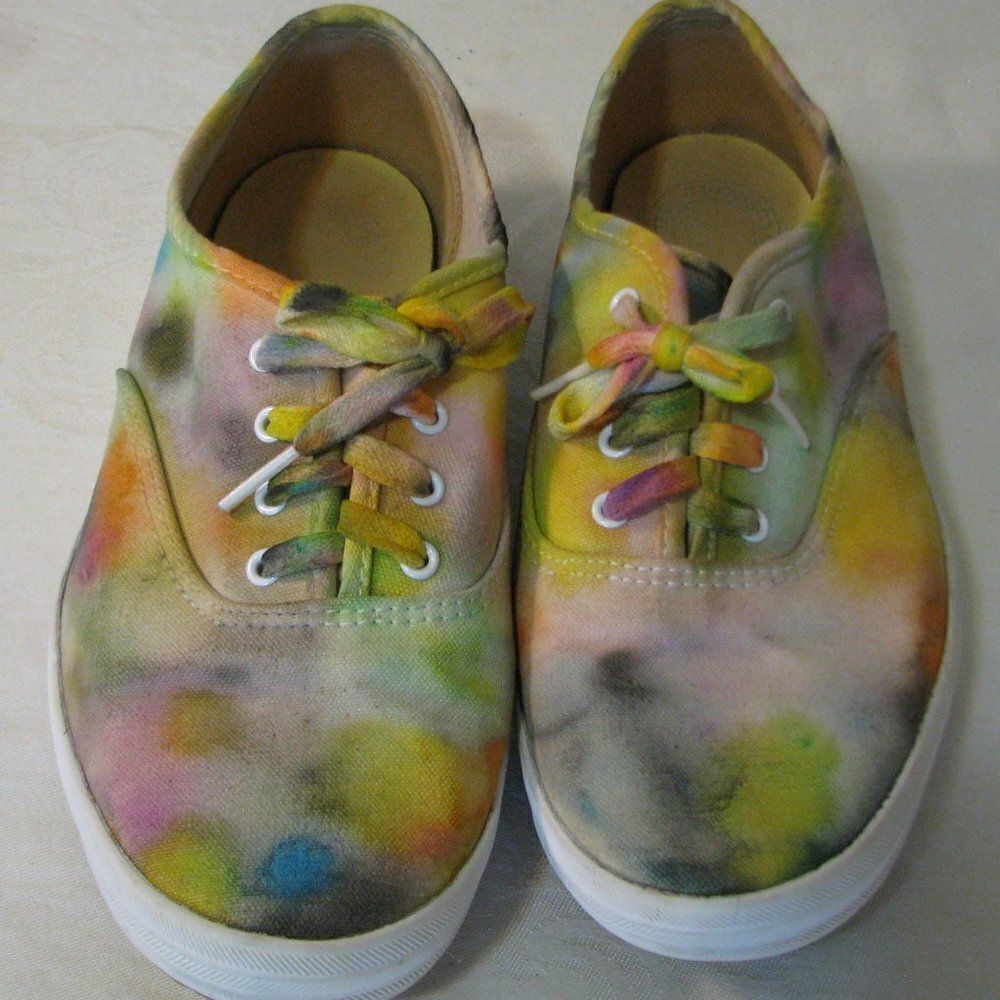 Vintage Custom Painted Keds Cushioned Insole Shoes